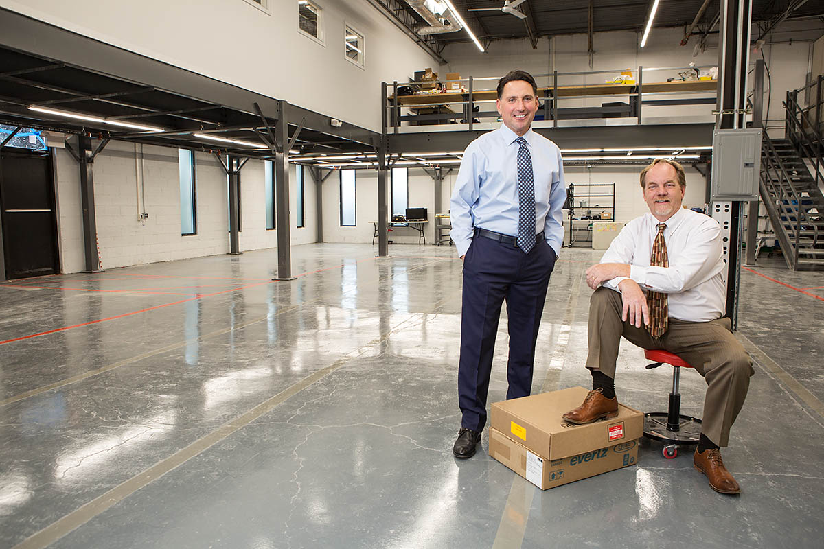 Fred D'Alessandro and Kevin Collins, Diversified Systems Inc. photographed for Commercial Integrator Magazine.