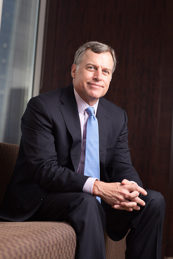 John Thiel, head of Merrill Lynch Wealth Management, photographed for On Wall Street magazine